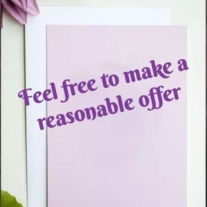 Feel free to make an offer!